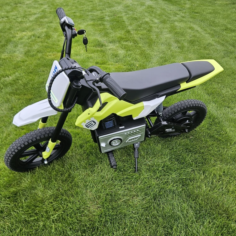 Motor Elektryczny dla Dzieci 24V Cross Enduro  Pompowane Koła  Licznik KM  Miękkie Siedzenie