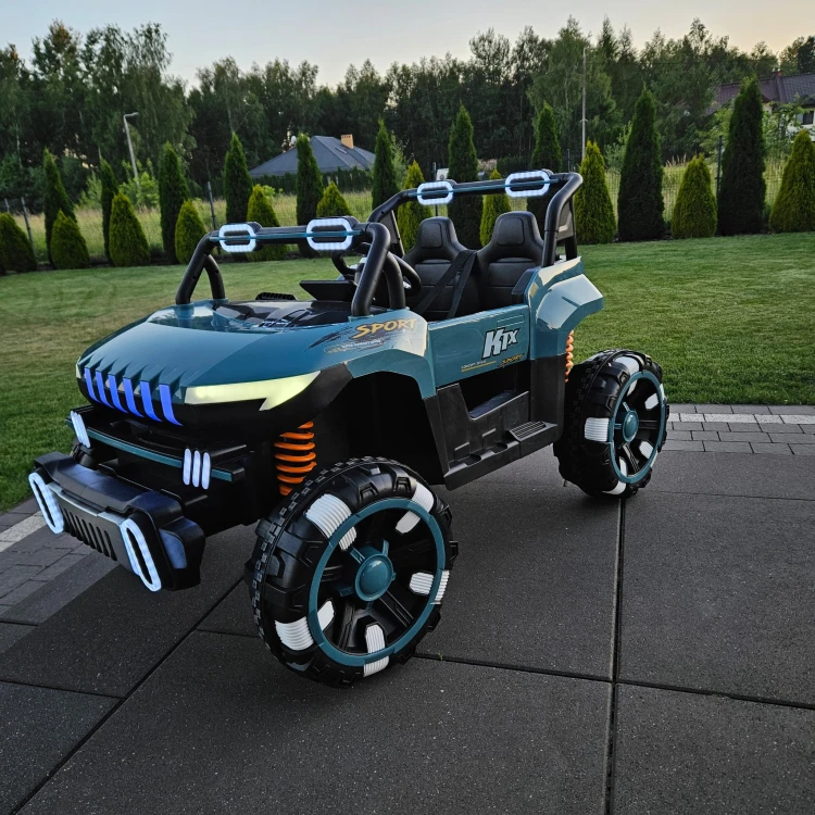 Auto Elektryczne Off-Road 24V 4x4 XXL dla Dzieci – 2 Osoby, Koła EVA, Pilot 2.4G, Amortyzacja