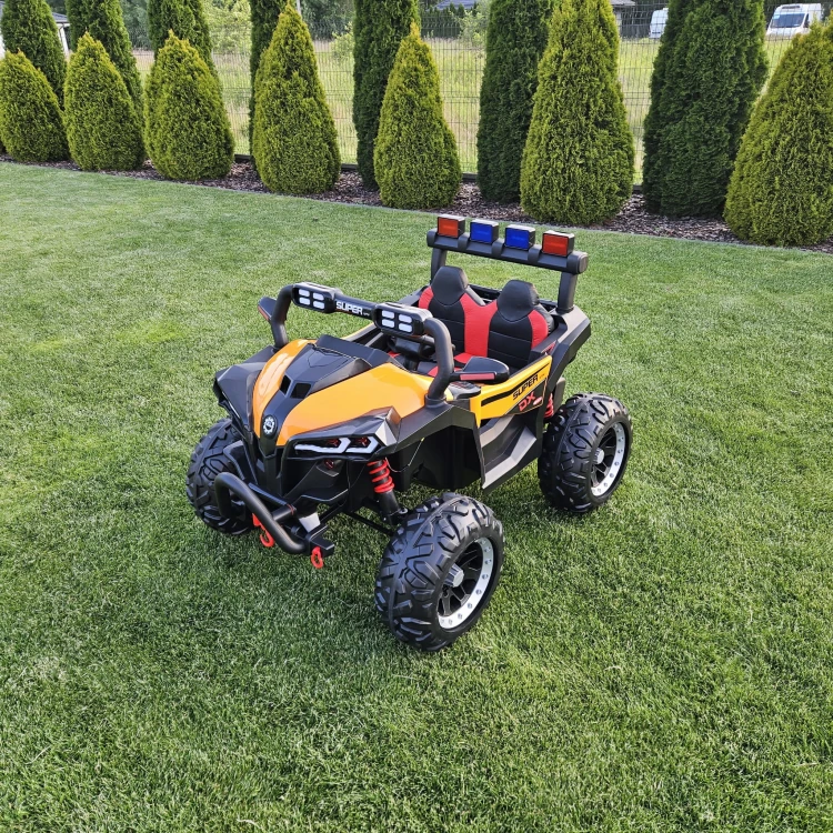 Buggy 4x4 XXL dla Dzieci 12V | Pilot | EVA | LED | USB | Bluetooth