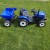 Traktor elektryczny dla dzieci BLUE 10 z przyczepą i automatycznym wywrotem